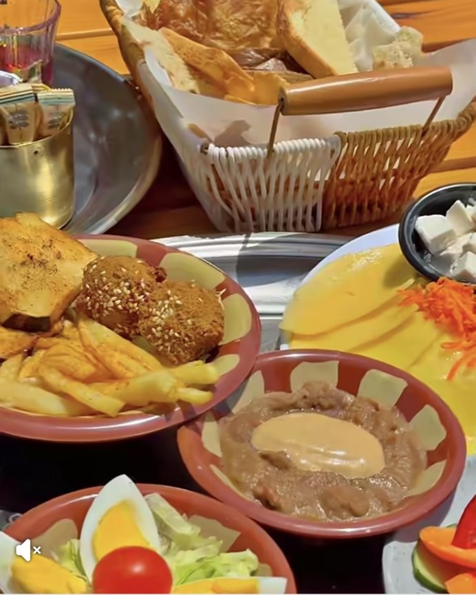 A table of food at Saffron